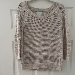 New York & Company Cream Knit Sweater